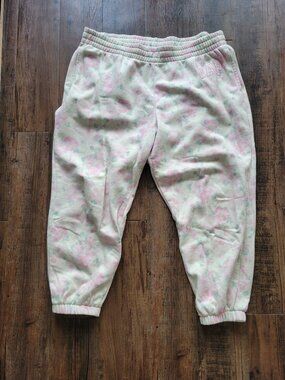 Gap cream floral joggers xxl